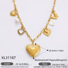 Stainless Steel And Titanium Steel Geometric Sunflower Tarot Pendant Clavicle Chain Jewelry For Women With Electroplating