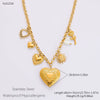 Stainless Steel And Titanium Steel Geometric Sunflower Tarot Pendant Clavicle Chain Jewelry For Women With Electroplating