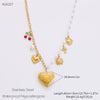 Stainless Steel And Titanium Steel Geometric Sunflower Tarot Pendant Clavicle Chain Jewelry For Women With Electroplating