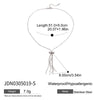 Stainless Steel And Titanium Steel Geometric Tassel Necklace Electroplating Women's Jewelry