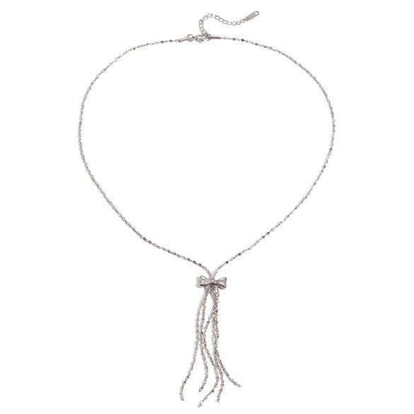 Stainless Steel And Titanium Steel Geometric Tassel Necklace Electroplating Women's Jewelry