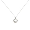 Stainless Steel And Titanium Steel Geometric Wave Pendant Necklace With Ochain Electroplated Simple Natural Style Unisex