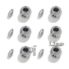 Stainless Steel And Titanium Steel Handmade Diy Totem Pattern Positioning Beads Clip Wire Buckle Jewelry With Electroplating Treatment