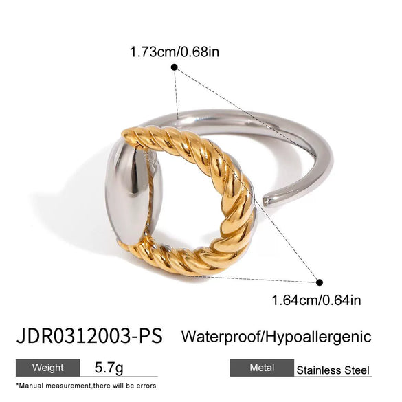 Stainless Steel And Titanium Steel Horseshoe Buckle Earrings With Heart Water Drop And Bell Patterns Electroplated Geometric Style