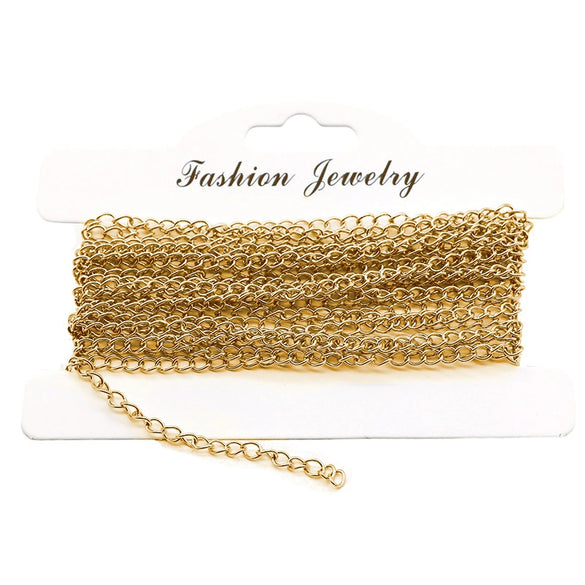 Stainless Steel And Titanium Steel Jewelry Accessories Tail Chain Extension Chain Bracelet And Necklace Extension Chain Electroplated And Handmade