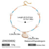 Stainless Steel And Titanium Steel Jewelry Geometric Style Electroplated Necklace For Women