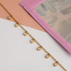 Stainless Steel And Titanium Steel Love Beaded Necklace With Electroplating For Women