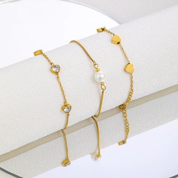 Stainless Steel And Titanium Steel Love Bracelet With Zircon And Diamond Design For Women Highend Light Luxury 18K Gold Fadeless
