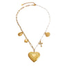 Stainless Steel And Titanium Steel Love Cross Pendant Necklace With U Shape Pattern Electroplated For Women Fashion Clavicle Chain