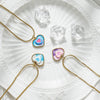 Stainless Steel And Titanium Steel Love Peach Heart Pendant Necklace For Women With Electroplating Simple Fashion Style