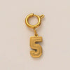 Stainless Steel And Titanium Steel Lucky Number Pendant Necklace With Letters And Text Pattern Electroplating And Vacuum Plating Process Fashion Style