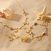 Stainless Steel And Titanium Steel Marine Life Jewelry Earrings Necklaces And Bracelets With Electroplating