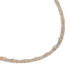 Stainless Steel And Titanium Steel Multilayer Stacked Geometric Style Necklace With Electroplating Treatment For Women