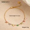 Stainless Steel And Titanium Steel Necklace And Bracelet With Heart Water Drop Bell Pattern Electroplated Fashion Style