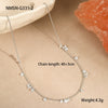 Stainless Steel And Titanium Steel Necklace And Bracelet With Heart Water Drop Bell Pattern Electroplated Fashion Style