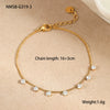 Stainless Steel And Titanium Steel Necklace And Bracelet With Heart Water Drop Bell Pattern Electroplated Fashion Style