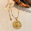 Stainless Steel And Titanium Steel Necklace U Shaped Retro Electroplated Jewelry
