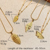 Stainless Steel And Titanium Steel Necklace Ushaped Retro Minimalist Style Electroplated