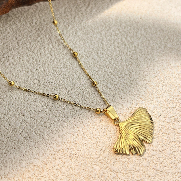 Stainless Steel And Titanium Steel Necklace Ushaped Retro Minimalist Style Electroplated