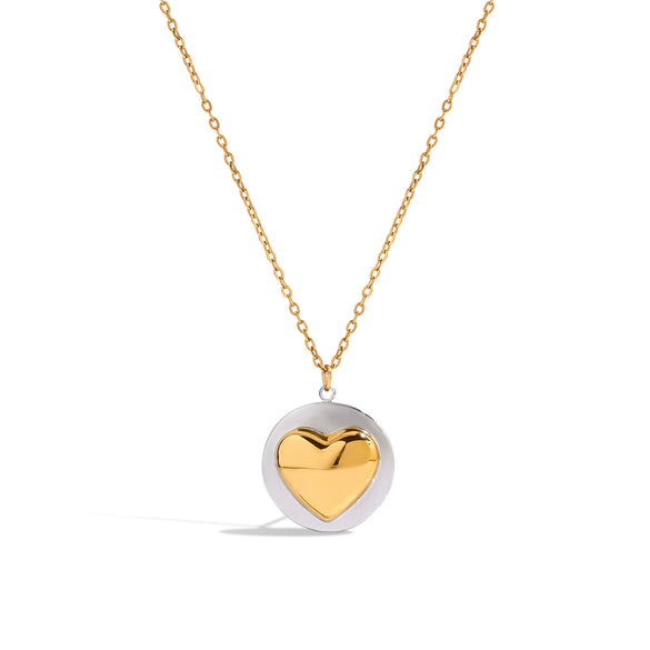Stainless Steel And Titanium Steel Nonfading Love Clavicle Chain Electroplated Women's Jewelry