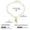 Stainless Steel And Titanium Steel Peace Pigeon Pendant Necklace Electroplating Design