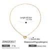 Stainless Steel And Titanium Steel Pearl Necklace Electroplated Light Luxury Niche Women's Jewelry