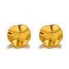 Stainless Steel And Titanium Steel Round Geometric Jewelry Suit With Electroplating For Women