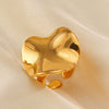 Stainless Steel And Titanium Steel Round Geometric Jewelry Suit With Electroplating For Women