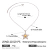 Stainless Steel And Titanium Steel Star Pattern Electroplated Necklace For Women