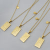 316L Stainless Steel And 316L Stainless Steel Twelve Constellations Pendant Necklace With Cross Chain And Electroplating