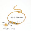 Stainless Steel And Titanium Steel Unisex Highend Necklace And Hand Jewelry With Ballbead And Snake Bone Chain Electroplating Design