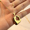 Stainless Steel And Titanium Steel Ushaped Retro Minimalist Electroplated Pendant Necklace Unisex