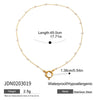 Stainless Steel And Titanium Steel Women's Heart Letter Pendant Necklace With Electroplating