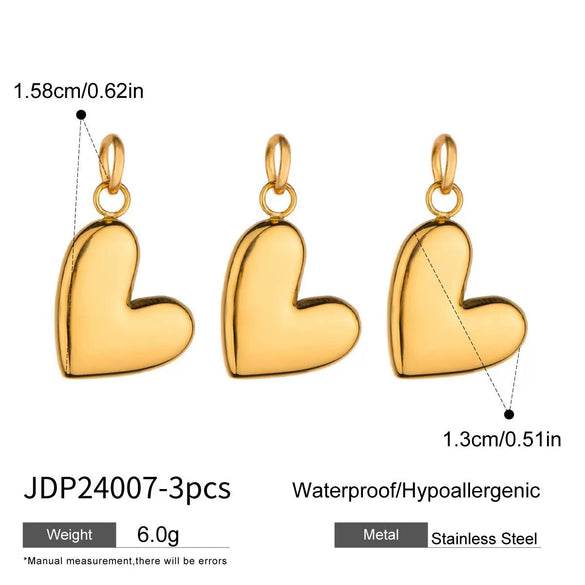 Stainless Steel And Titanium Steel Women's Heart Letter Pendant Necklace With Electroplating