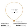 Stainless Steel And Titanium Steel Women's Heart Letter Pendant Necklace With Electroplating