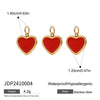 Stainless Steel And Titanium Steel Women's Heart Letter Pendant Necklace With Electroplating