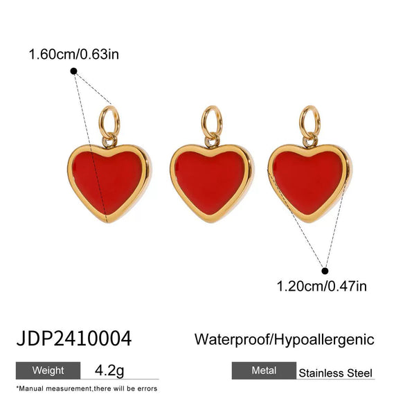Stainless Steel And Titanium Steel Women's Heart Letter Pendant Necklace With Electroplating