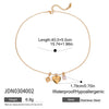 Stainless Steel And Titanium Steel Women's Ins Style Electroplating Zircon Necklace