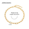 Stainless Steel And Titanium Steel Women's Necklace Electroplated Ins Style