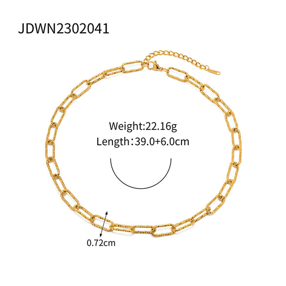 Stainless Steel And Titanium Steel Women's Necklace Electroplated Ins Style