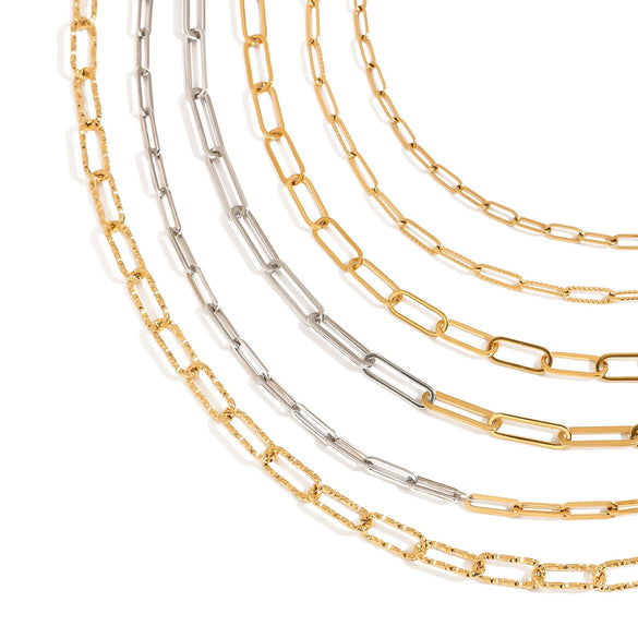 Stainless Steel And Titanium Steel Women's Necklace Electroplated Ins Style