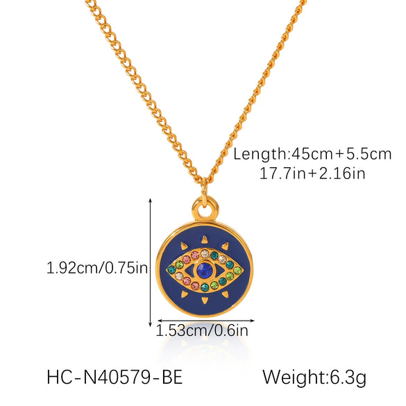 Stainless Steel And Titanium Steel Women's Necklace With Geometric Pattern And Diamond Inlay