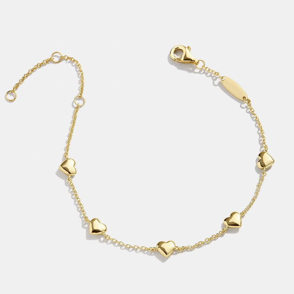 Stainless Steel And Titanium Steel Women's Simple Style Bracelet With Heart Shape And Electroplating Featuring Love Devil's Eye Cross And Four Leaf Clover Elements