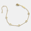 Stainless Steel And Titanium Steel Women's Simple Style Bracelet With Heart Shape And Electroplating Featuring Love Devil's Eye Cross And Four Leaf Clover Elements