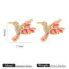 Stainless Steel Animal Bee Hummingbird Fish Dripping Oil Cartoon Style Diy Craft Supplies Pendant For Earrings Bracelet Necklace