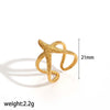 Stainless Steel Animal Geometric Style Ring With Marine Elements Like Hippocampus Scallop Starfish And Electroplating