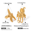 Stainless Steel Animal Starfish Electroplated Women's Ear Bone Clip Jewelry