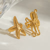 Stainless Steel Animal Starfish Electroplated Women's Ear Bone Clip Jewelry