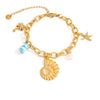 Stainless Steel Animal Style Geometric Ushaped Star Marine Life Electroplated Bracelets