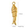 Stainless Steel Animal Style Oil Dripping Marine Series Pendant Diy Jewelry Accessories With Real Gold Electroplated Dolphin And Tropical Fish